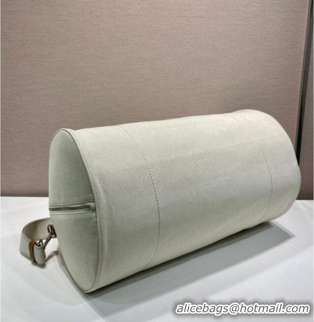 Trendy Design Prada Mens Canvas duffle bag 2VC051 White 2025