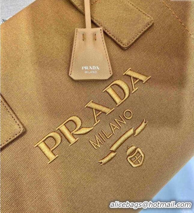 Famous Brand Prada Mens Canvas duffle bag 2VC051 Tabacco Brown 2025