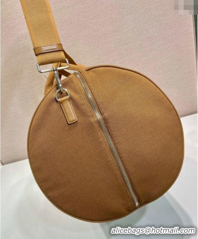 Famous Brand Prada Mens Canvas duffle bag 2VC051 Tabacco Brown 2025