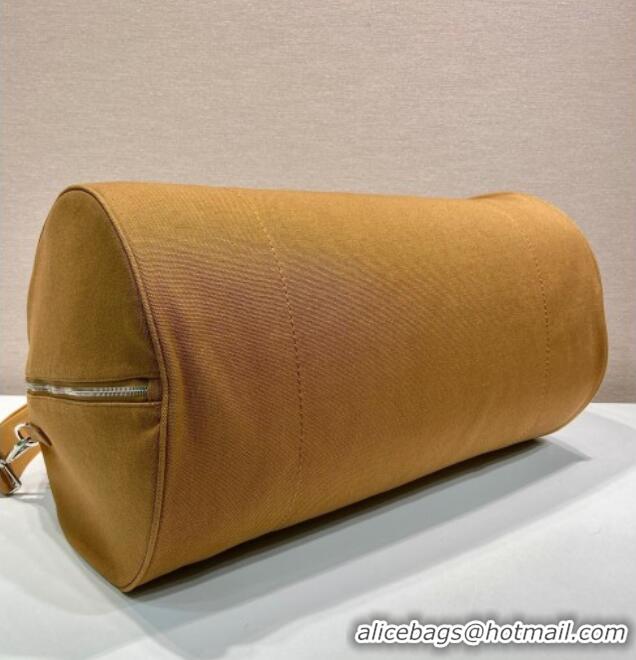 Famous Brand Prada Mens Canvas duffle bag 2VC051 Tabacco Brown 2025