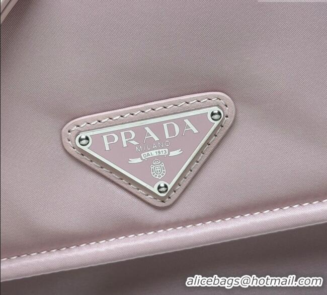 Luxury Cheap Prada Traveller small padded Re-Nylon shoulder bag 1BD313 Pink 2025