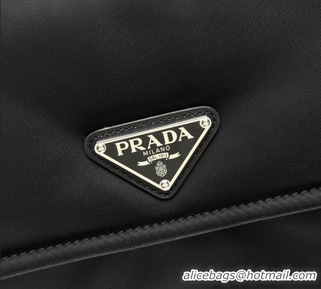 Grade Quality Prada Traveller small padded Re-Nylon shoulder bag 1BD313 Black 2025