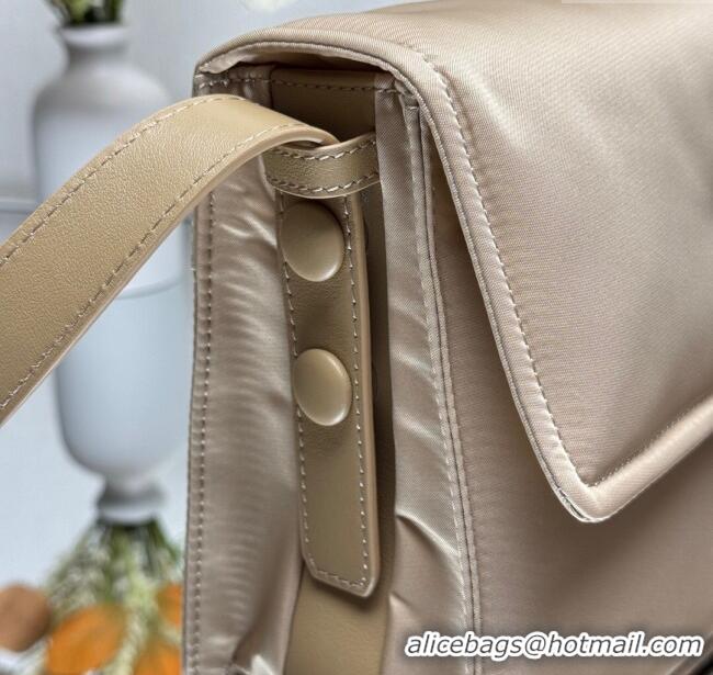 Good Looking Prada Traveller small padded Re-Nylon shoulder bag 1BD313 Beige 2025