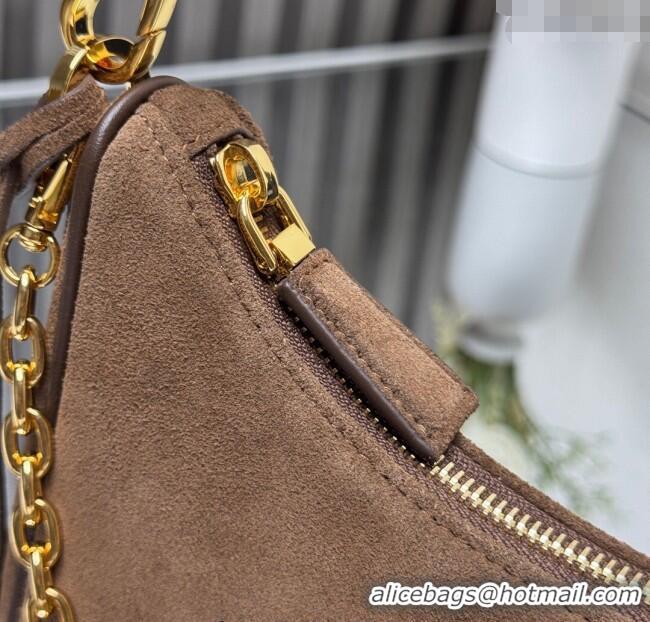 Good Product Prada Re-Edition suede mini-bag 1BC204 Cinnamon Brown 2025