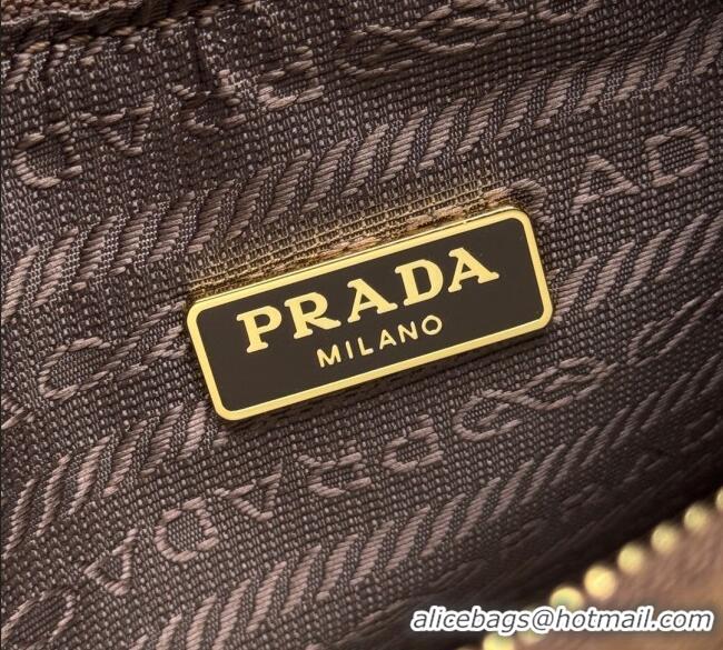 Good Product Prada Re-Edition suede mini-bag 1BC204 Cinnamon Brown 2025