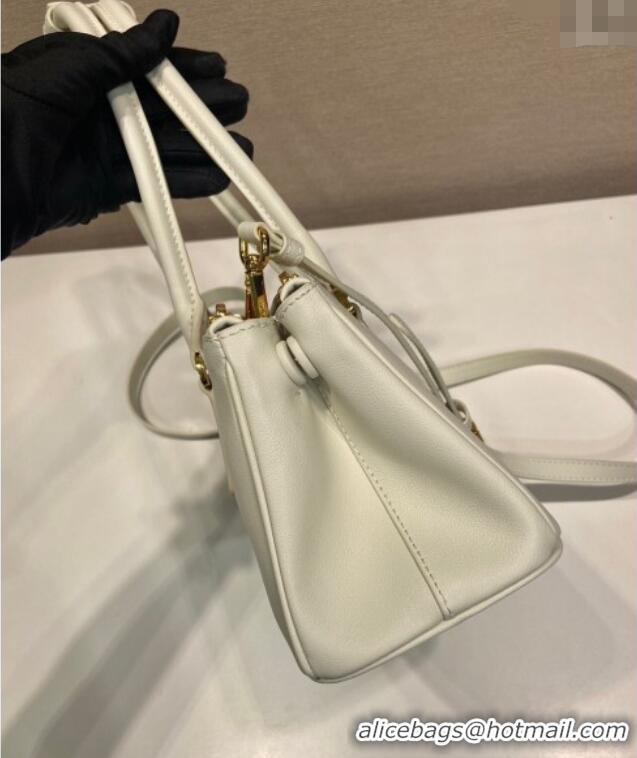 Original Cheap Prada leather shoulder bag 1BA457 White 2025