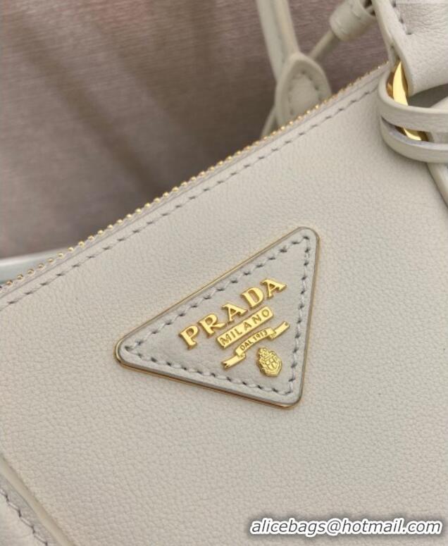Original Cheap Prada leather shoulder bag 1BA457 White 2025