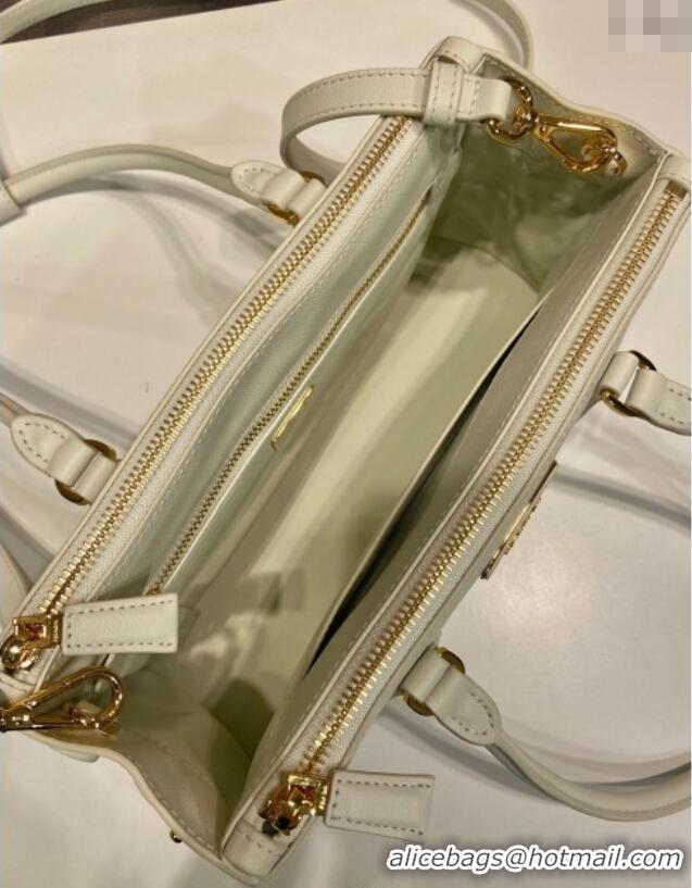 Original Cheap Prada leather shoulder bag 1BA457 White 2025