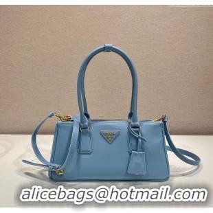 Spot Bulk Prada leather shoulder bag 1BA457 Blue 2025
