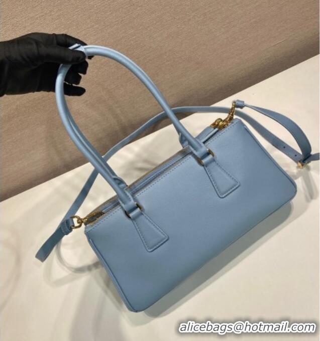 Spot Bulk Prada leather shoulder bag 1BA457 Blue 2025
