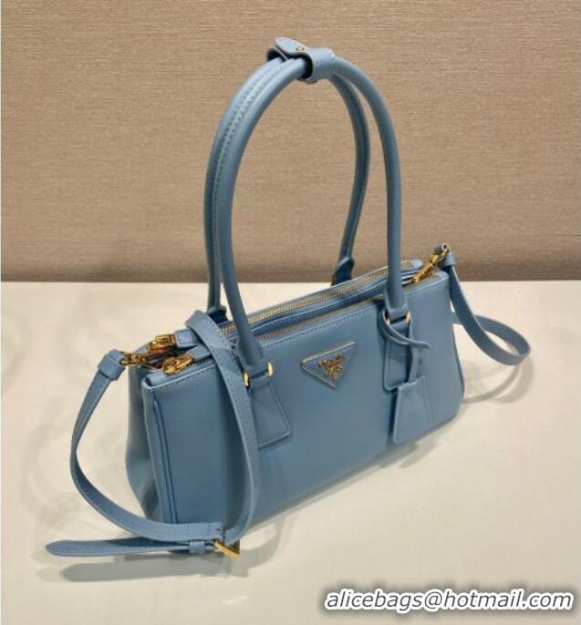 Spot Bulk Prada leather shoulder bag 1BA457 Blue 2025