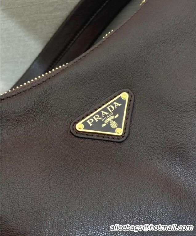 High Quality Prada Explore Large Nappa Leather Shoulder Bag 1BC264 Sienna Brown 2025