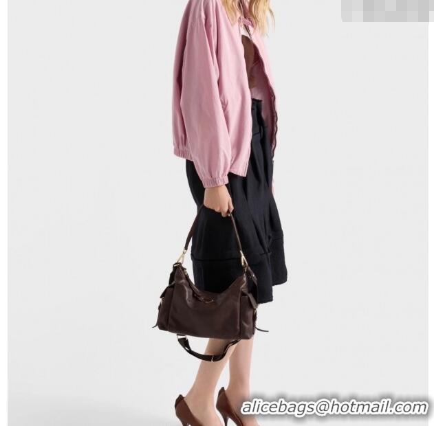 High Quality Prada Explore Large Nappa Leather Shoulder Bag 1BC264 Sienna Brown 2025