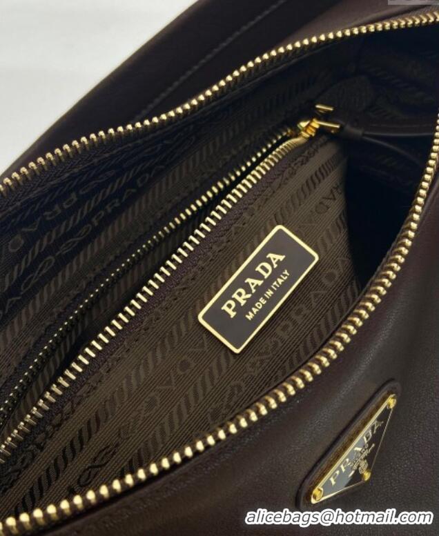 High Quality Prada Explore Large Nappa Leather Shoulder Bag 1BC264 Sienna Brown 2025