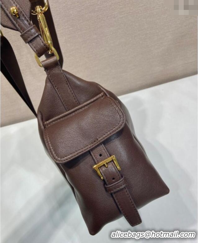 High Quality Prada Explore Large Nappa Leather Shoulder Bag 1BC264 Sienna Brown 2025
