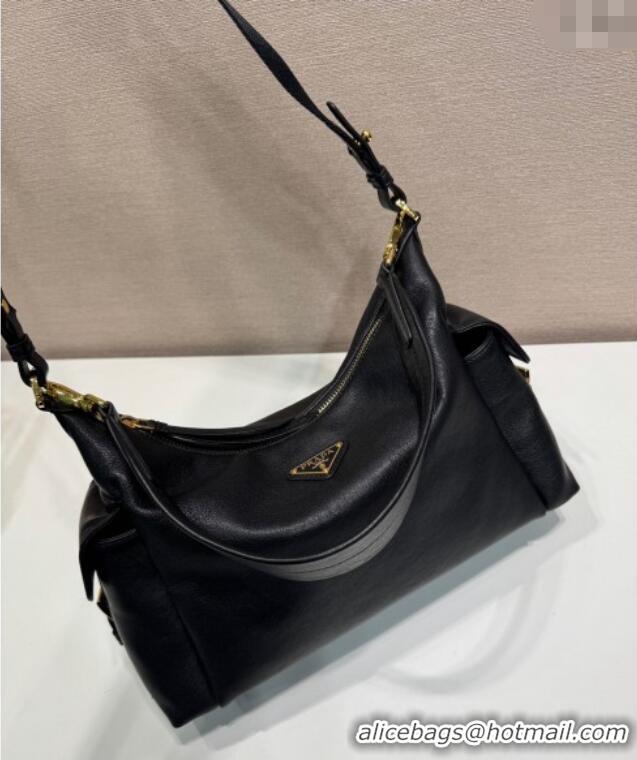 Modern Classic Prada Explore Large Nappa Leather Shoulder Bag 1BC264 Black 2025