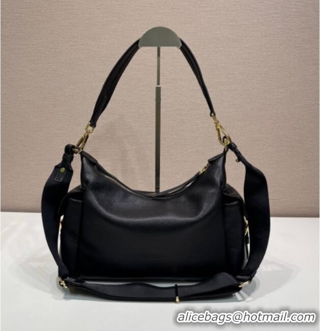 Modern Classic Prada Explore Large Nappa Leather Shoulder Bag 1BC264 Black 2025
