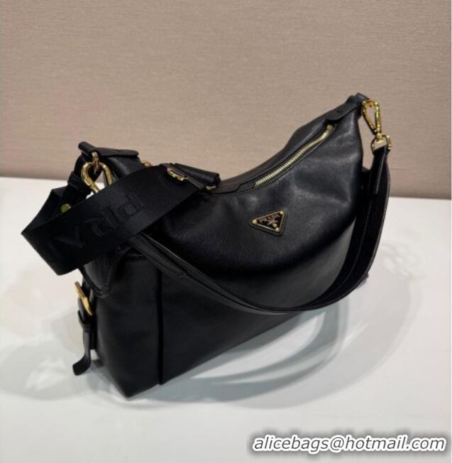 Modern Classic Prada Explore Large Nappa Leather Shoulder Bag 1BC264 Black 2025