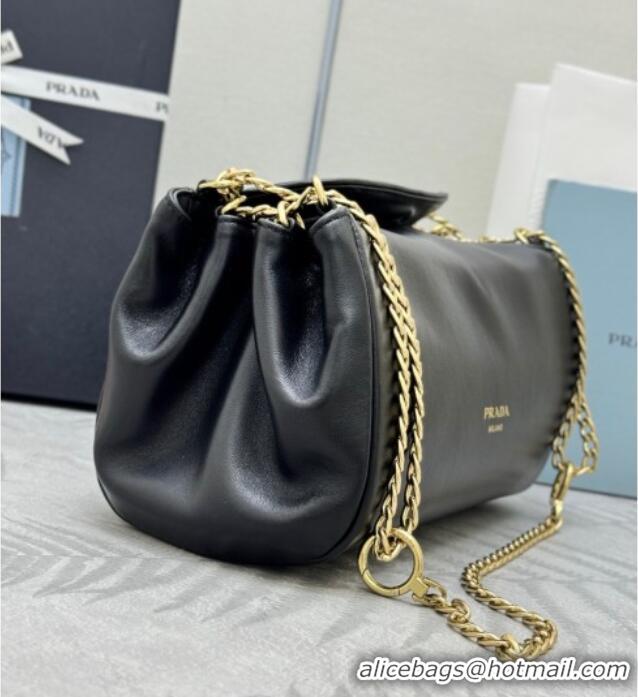 Best Price Prada Tumulte small nappa leather bag 1BD395 Black 2025