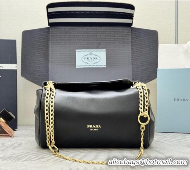 Best Price Prada Tumulte small nappa leather bag 1BD395 Black 2025