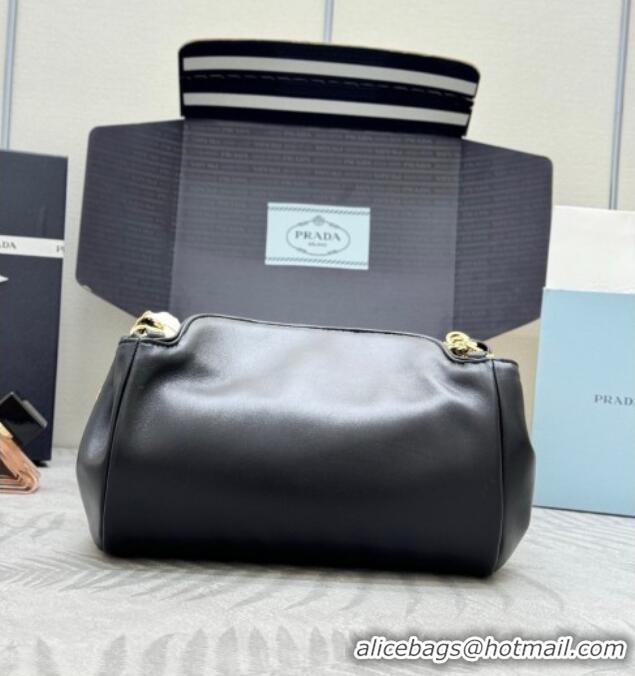 Best Price Prada Tumulte small nappa leather bag 1BD395 Black 2025