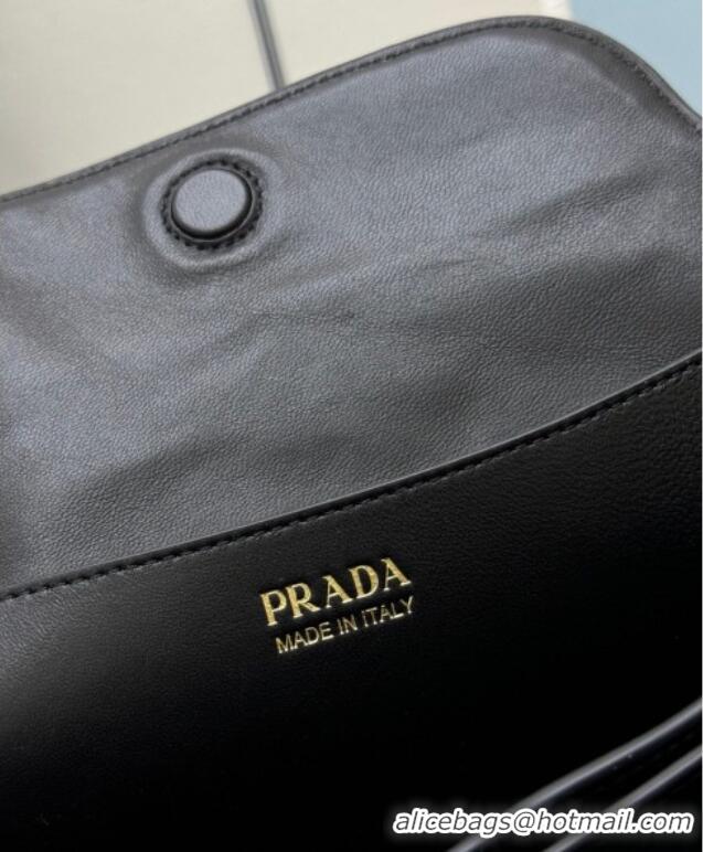 Best Price Prada Tumulte small nappa leather bag 1BD395 Black 2025