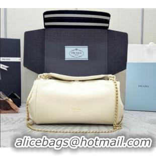 Market Sells Prada Tumulte small nappa leather bag 1BD395 White 2025