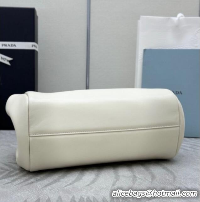 Market Sells Prada Tumulte small nappa leather bag 1BD395 White 2025