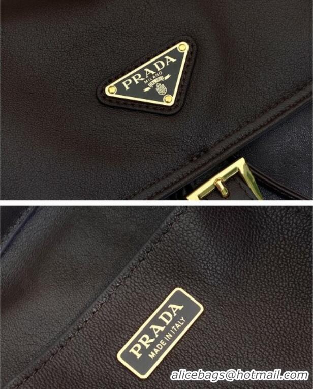 New Product Prada Explore medium nappa leather backpack bag 1BZ080 Sienna Brown 2025