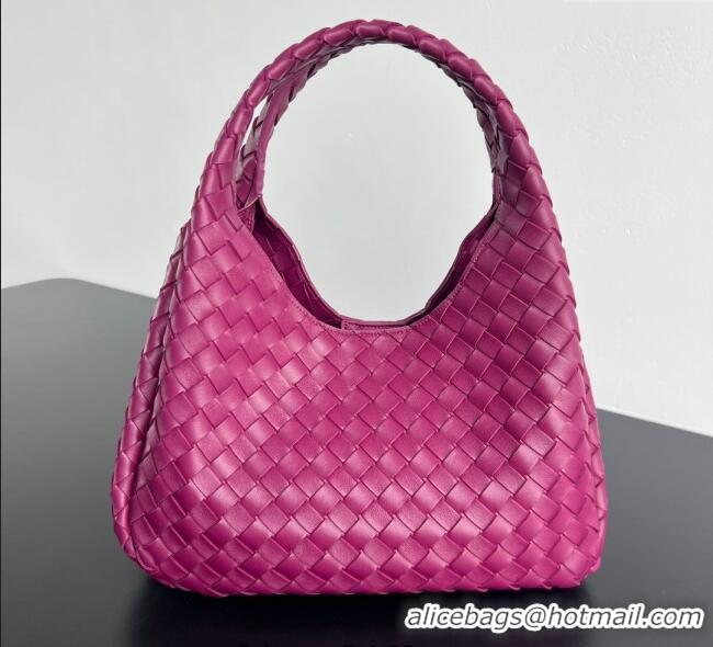 Buy Cheap Bottega Veneta Campana Shoulder Bag in Intrecciato Leather 844249 Beetroot Purple 2025