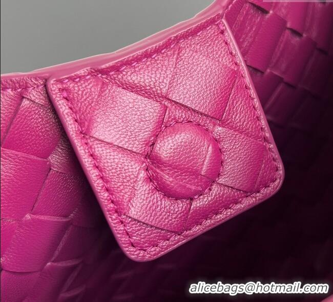 Buy Cheap Bottega Veneta Campana Shoulder Bag in Intrecciato Leather 844249 Beetroot Purple 2025
