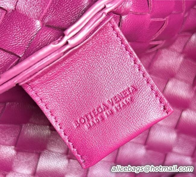 Buy Cheap Bottega Veneta Campana Shoulder Bag in Intrecciato Leather 844249 Beetroot Purple 2025