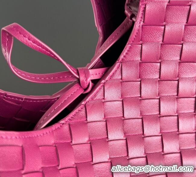 Buy Cheap Bottega Veneta Campana Shoulder Bag in Intrecciato Leather 844249 Beetroot Purple 2025