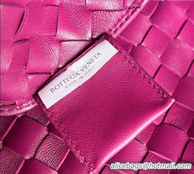 Buy Cheap Bottega Veneta Campana Shoulder Bag in Intrecciato Leather 844249 Beetroot Purple 2025