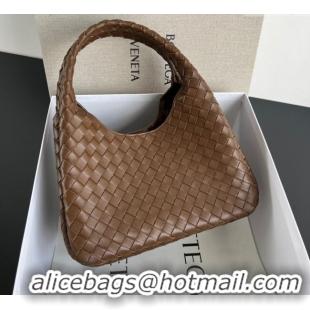 Good Product Bottega Veneta Campana Shoulder Bag in Intrecciato Leather 844249 Nocciola Brown 2025