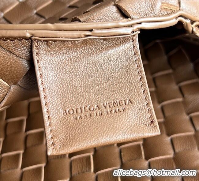 Good Product Bottega Veneta Campana Shoulder Bag in Intrecciato Leather 844249 Nocciola Brown 2025