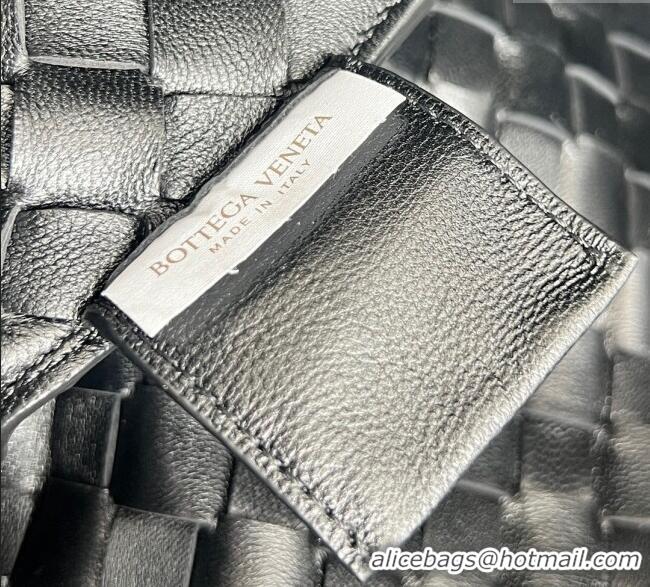 Discount Bottega Veneta Campana Shoulder Bag in Intrecciato Leather 844249 Black 2025