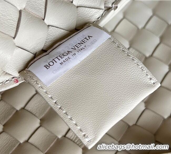Well Crafted Bottega Veneta Campana Shoulder Bag in Intrecciato Leather 844249 Sea Salt 2025