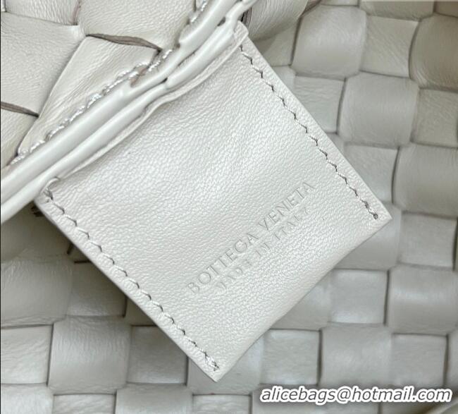 Well Crafted Bottega Veneta Campana Shoulder Bag in Intrecciato Leather 844249 Sea Salt 2025