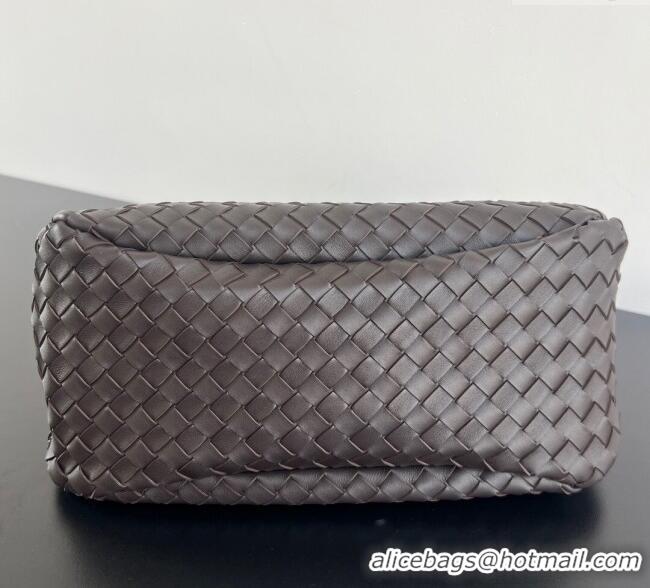 Best Price Bottega Veneta Large Campana Shoulder Bag in Intrecciato Leather 844250 Fondant Brown 2025