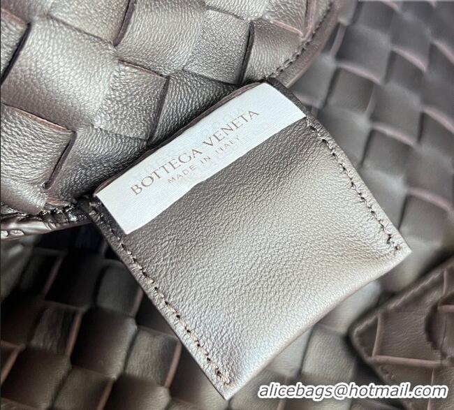 Best Price Bottega Veneta Large Campana Shoulder Bag in Intrecciato Leather 844250 Fondant Brown 2025