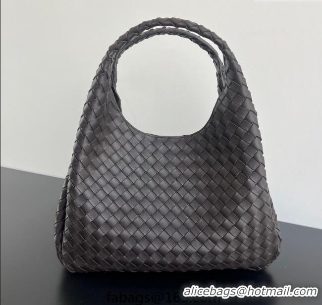 Best Price Bottega Veneta Large Campana Shoulder Bag in Intrecciato Leather 844250 Fondant Brown 2025