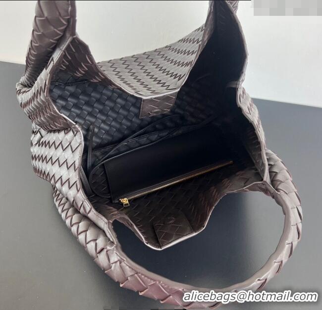 Best Price Bottega Veneta Large Campana Shoulder Bag in Intrecciato Leather 844250 Fondant Brown 2025