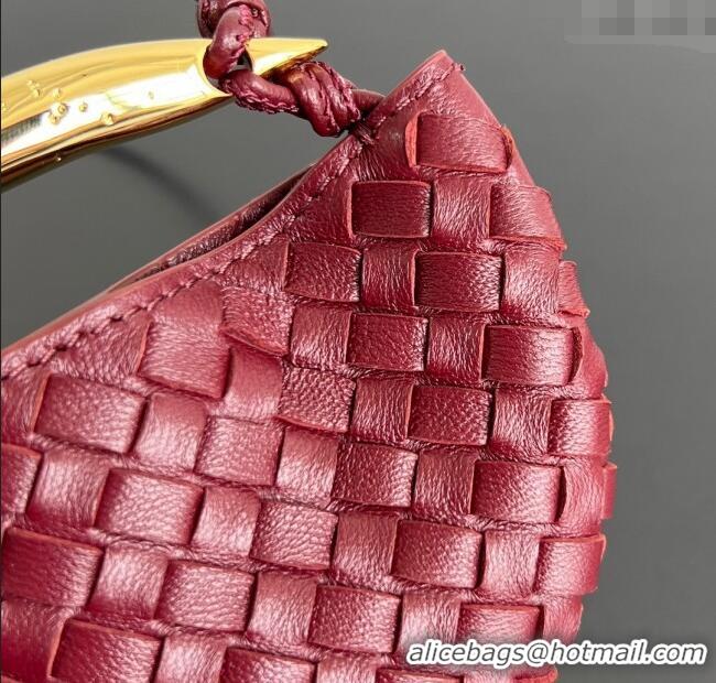Super Quality Bottega Veneta Miniature Sardine Bag in Intrecciato Leather 836834 Barolo Red 2025
