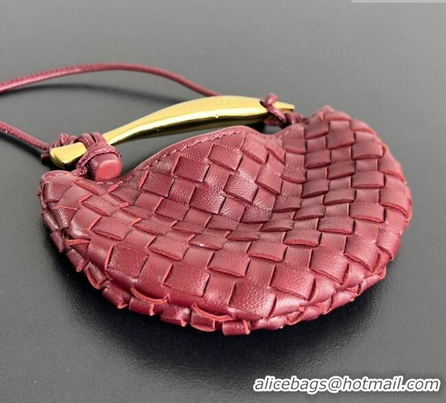 Super Quality Bottega Veneta Miniature Sardine Bag in Intrecciato Leather 836834 Barolo Red 2025