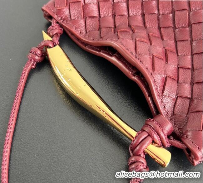 Super Quality Bottega Veneta Miniature Sardine Bag in Intrecciato Leather 836834 Barolo Red 2025