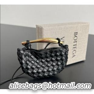 Buy Discount Bottega Veneta Miniature Sardine Bag in Intrecciato Leather 836834 Black 2025