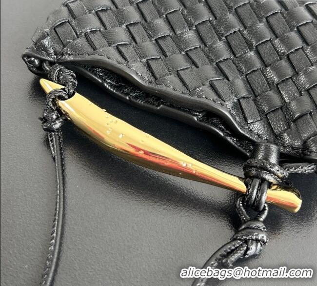 Buy Discount Bottega Veneta Miniature Sardine Bag in Intrecciato Leather 836834 Black 2025