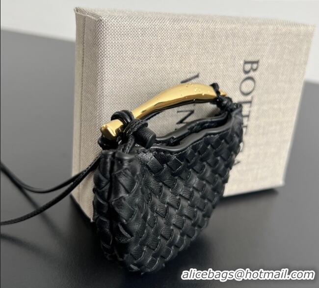 Buy Discount Bottega Veneta Miniature Sardine Bag in Intrecciato Leather 836834 Black 2025