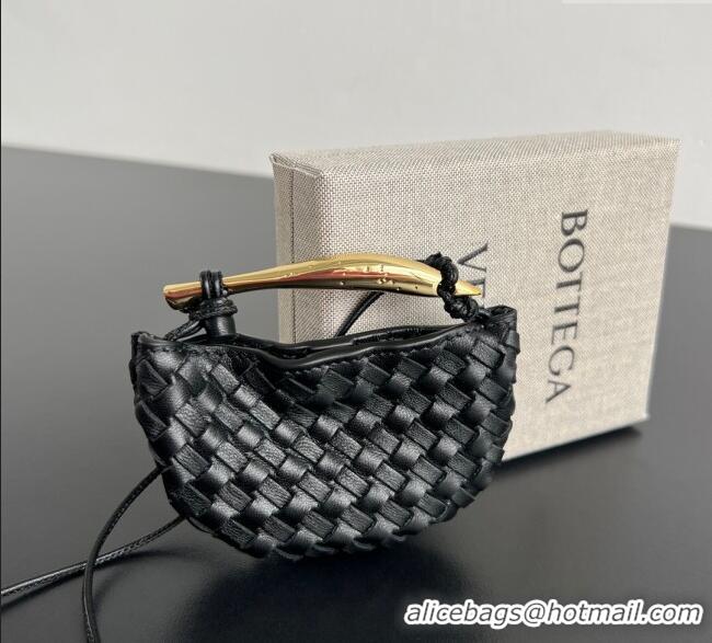 Buy Discount Bottega Veneta Miniature Sardine Bag in Intrecciato Leather 836834 Black 2025